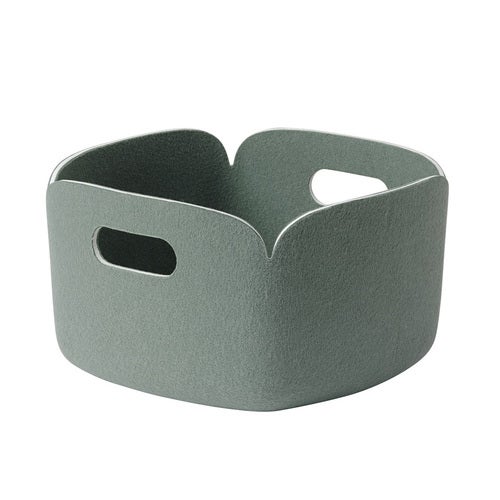 Restore Basket oppbevaringsboks 28 x 28 cm - Dusty Green 