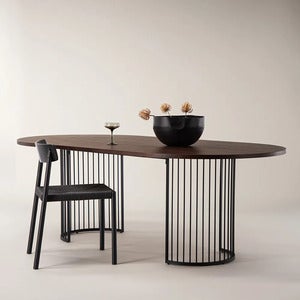 Hamneskär spisebord 110x220 cm Valnøtt 