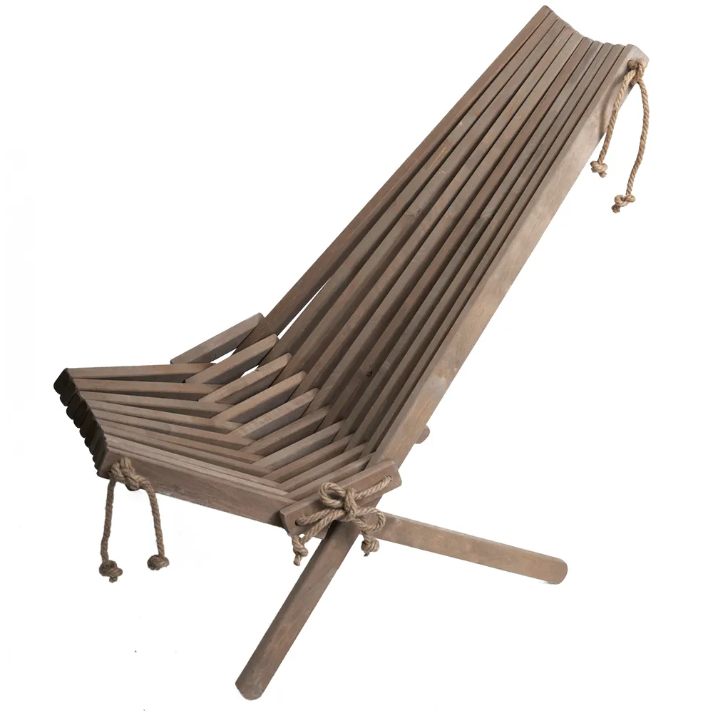 Ecochair hvilestol grå oljet