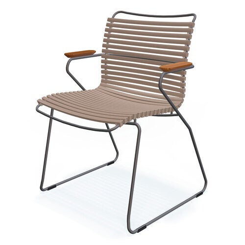 Click lenestol sand/bambus