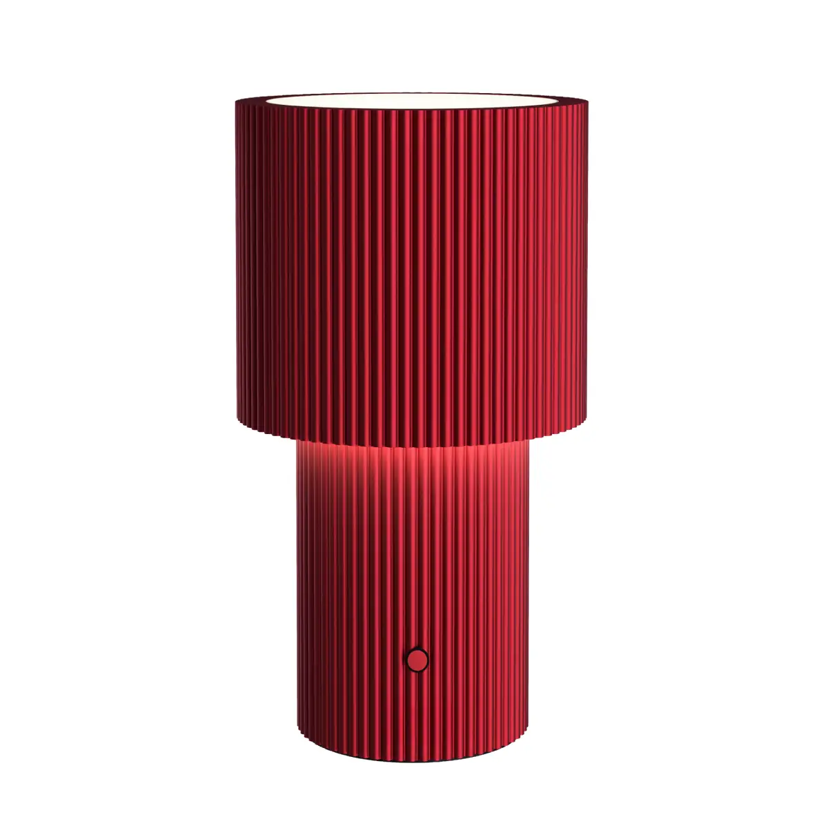 Iluma bærbar bordlampe Ø12,2 x H22,1 cm metall rød