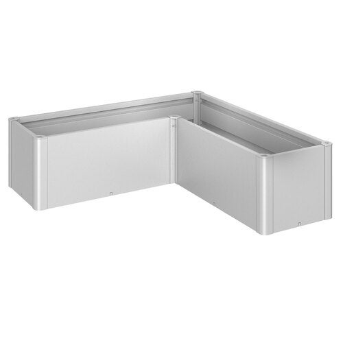 Belvedere plantebed mini størrelse l150 metallic sølv Biohort