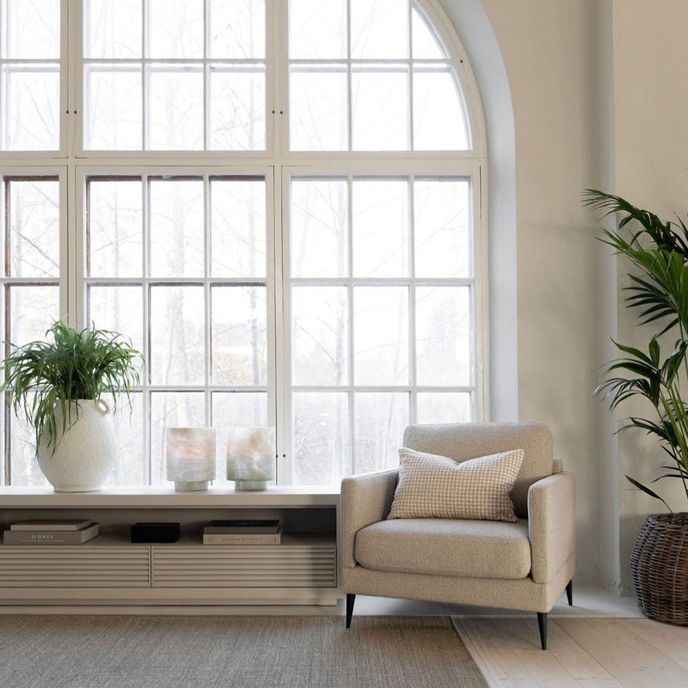 ANDORRA stoff lenestol Rhyme Beige