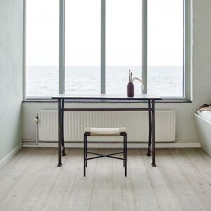 Vent Stool svart/naturlig rotting