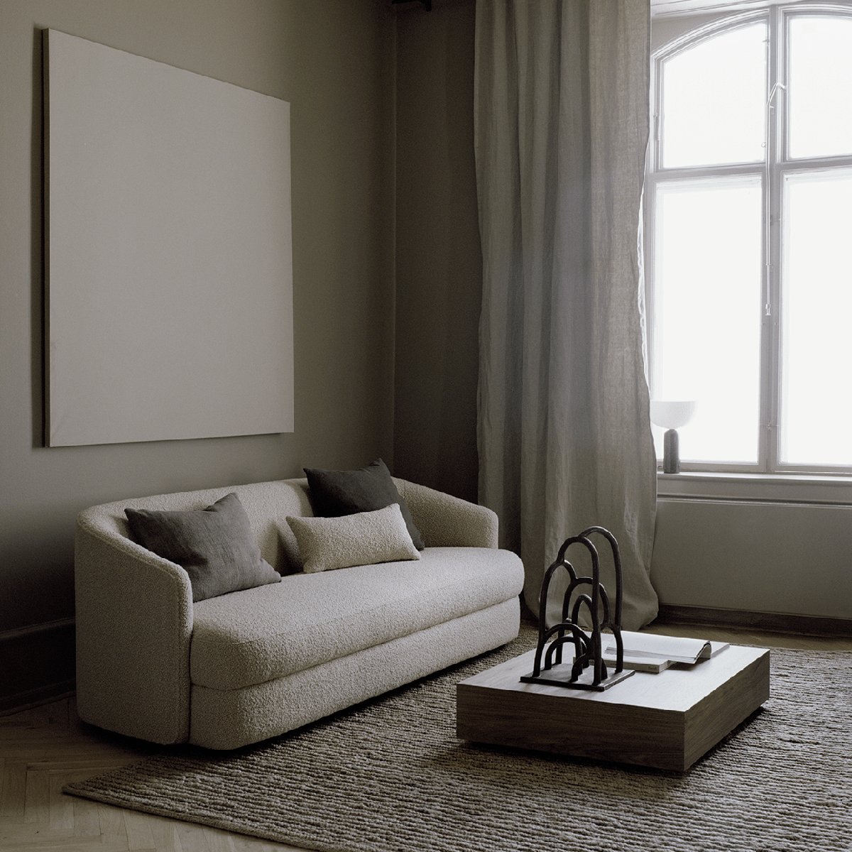 Sofa Covent Deep (3-seter) Hemp