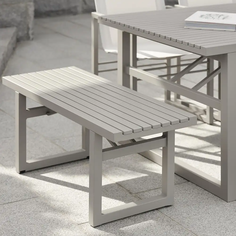 Vevi benk 41 x 105 cm kaki Brafab