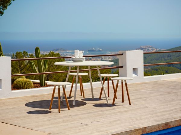 Area Sidebord/skammel lava grå 