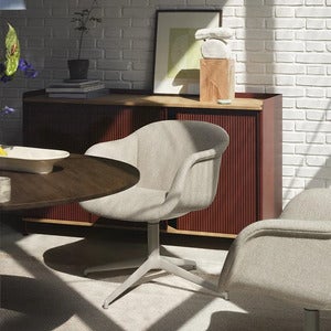 Enfold skjenk 148 x 45 cm  - oiled oak Deep Red