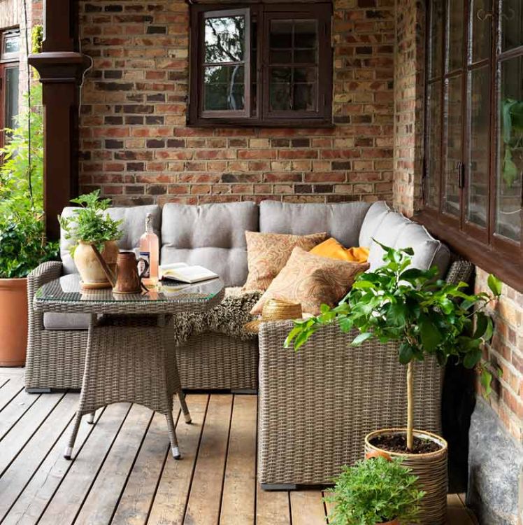 Ashfield hjørnesofa beige Brafab