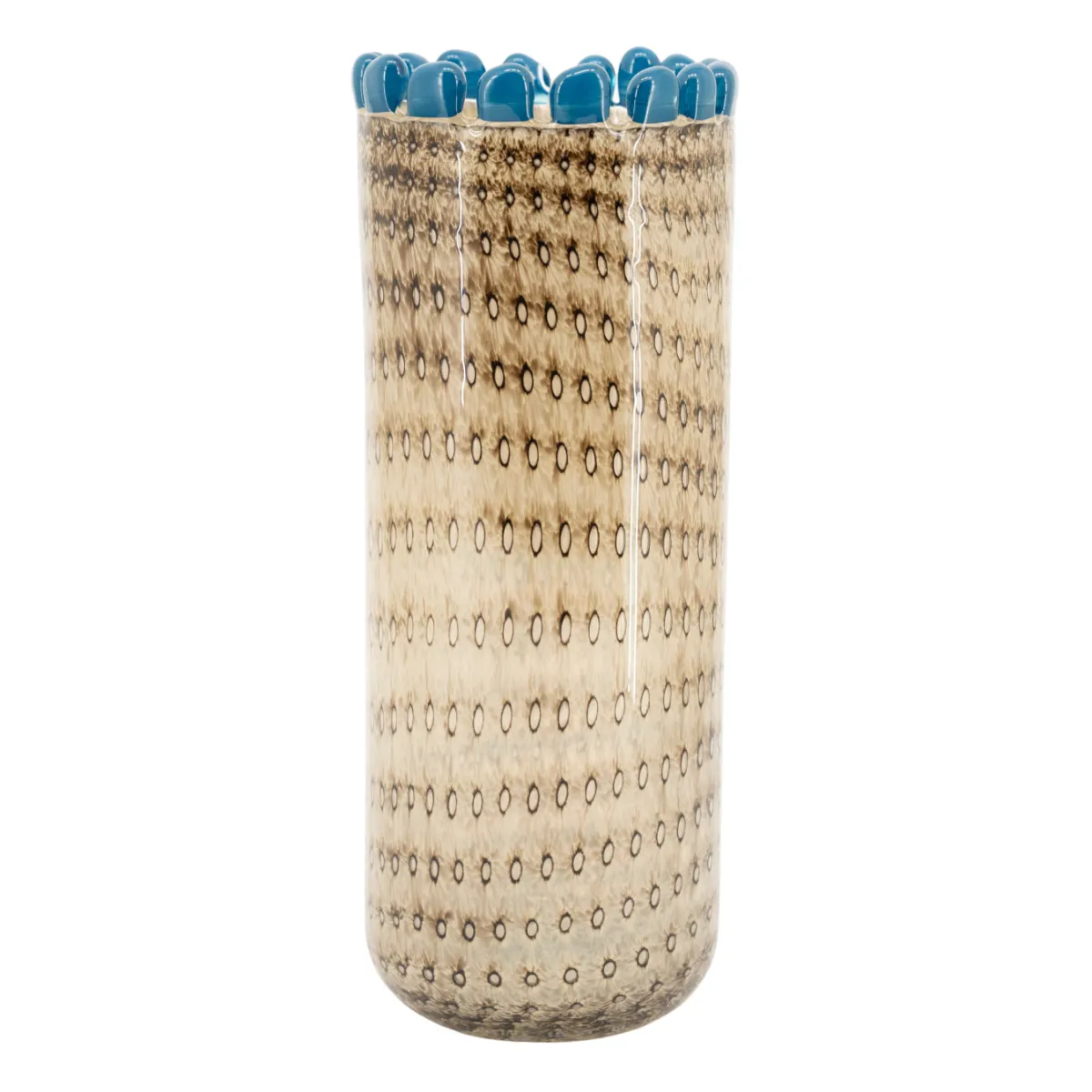 Dapple vase 10x10x28,5 cm glass multicolour
