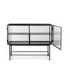Haze Sideboard - Reeded glass - Black