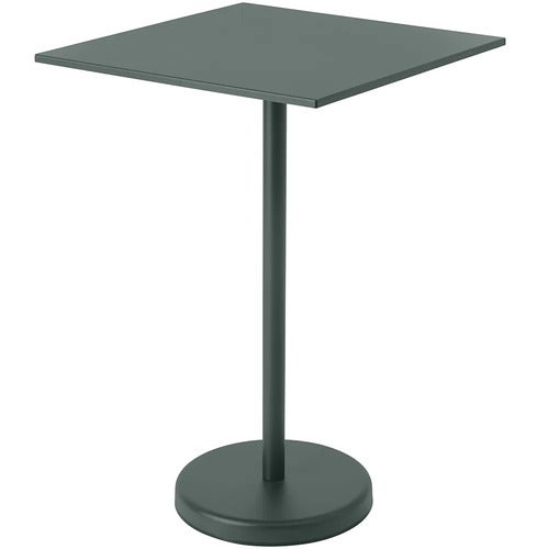 Linear Steel Barbord 70x70 cm Dark Green 