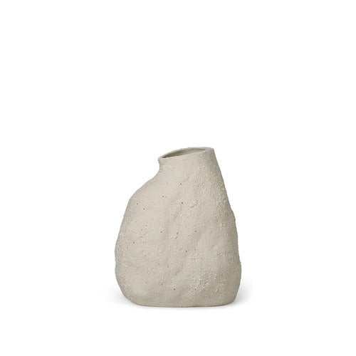 Vulca Vase - Medium - Off-white Stone
