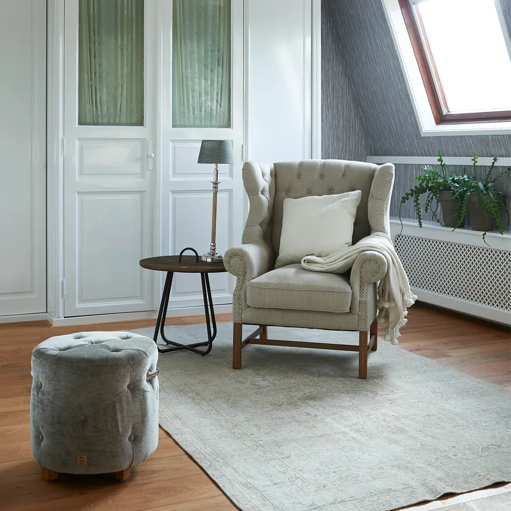 Franklin Park wingback lenestol linen flax