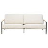 Naos 2,5-seters sofa  Stainless steel / Dot beige