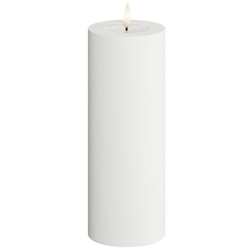  LED blokklys utendørs 7,5x20 cm hvit