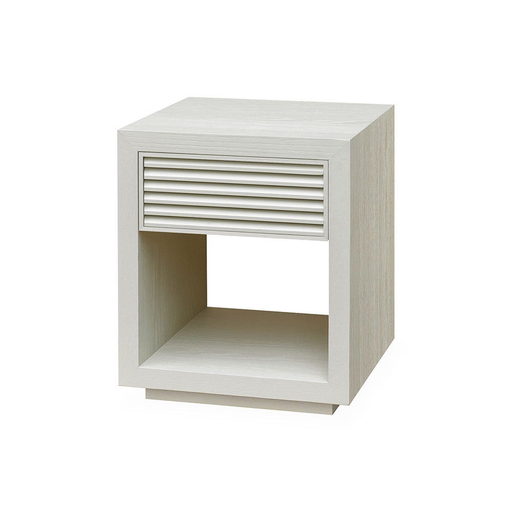 HAYDEN nattbord i eikefiner-Ivory mist