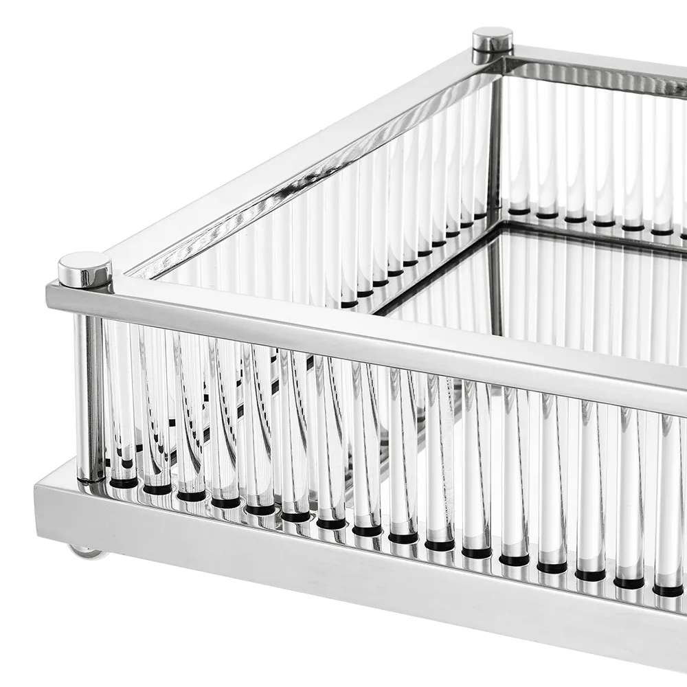 Cora Brett Rektangulær Nikkelfinish