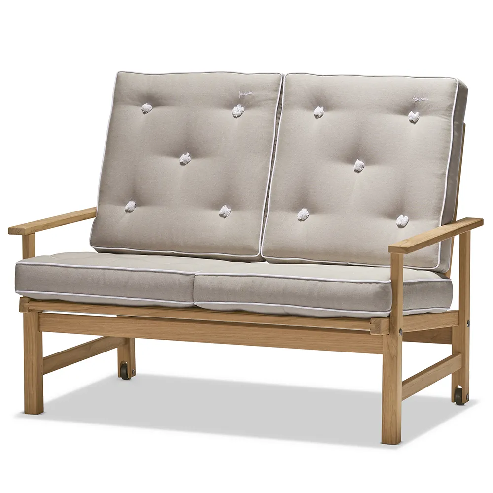 2-seters sofa teak 
