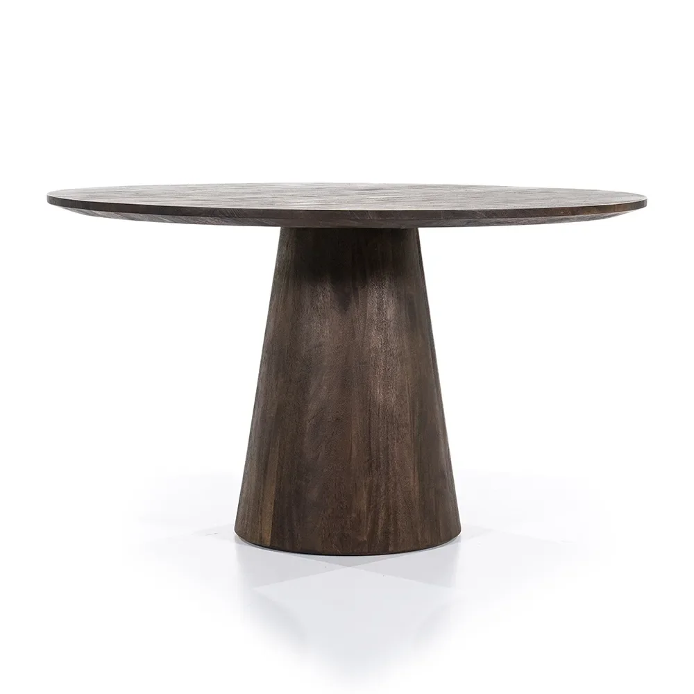 Aron Spisebord rund 130x76 - brun