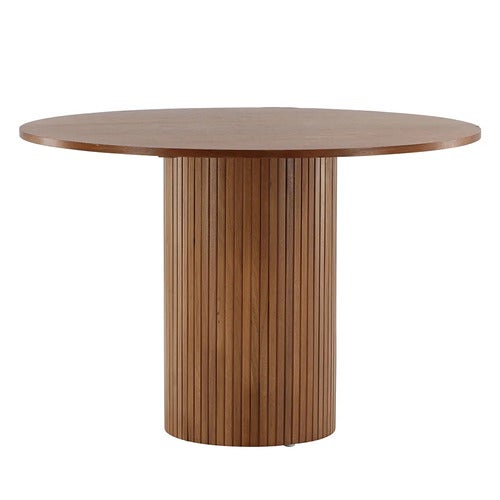 Bianca spisebord Ø110 Valnøtt