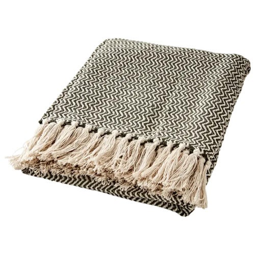 ANNA Pledd Olive green/off white