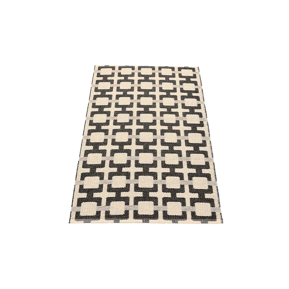 Tom teppe Black/Cream/Warm Grey 70 x 120 cm