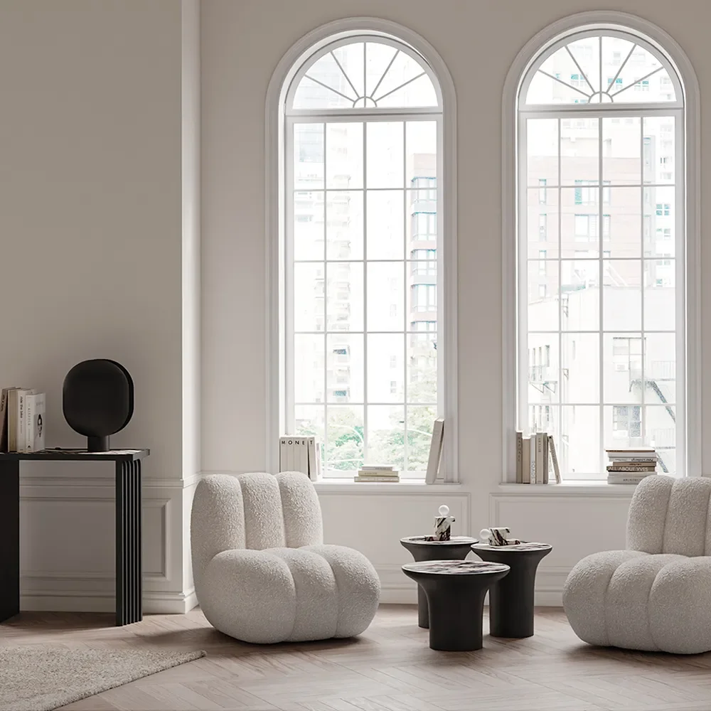 Trumpet Coffee Table Low - Calacatta