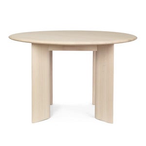 Bevel Spisebord Ø117 cm - White Oiled Beech