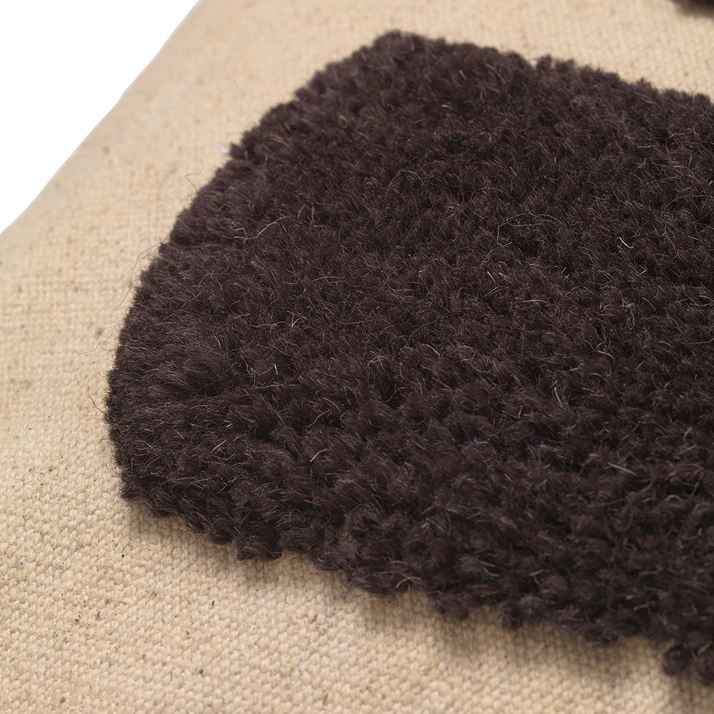 Lay Pute 50x50 Sand/Dark Brown