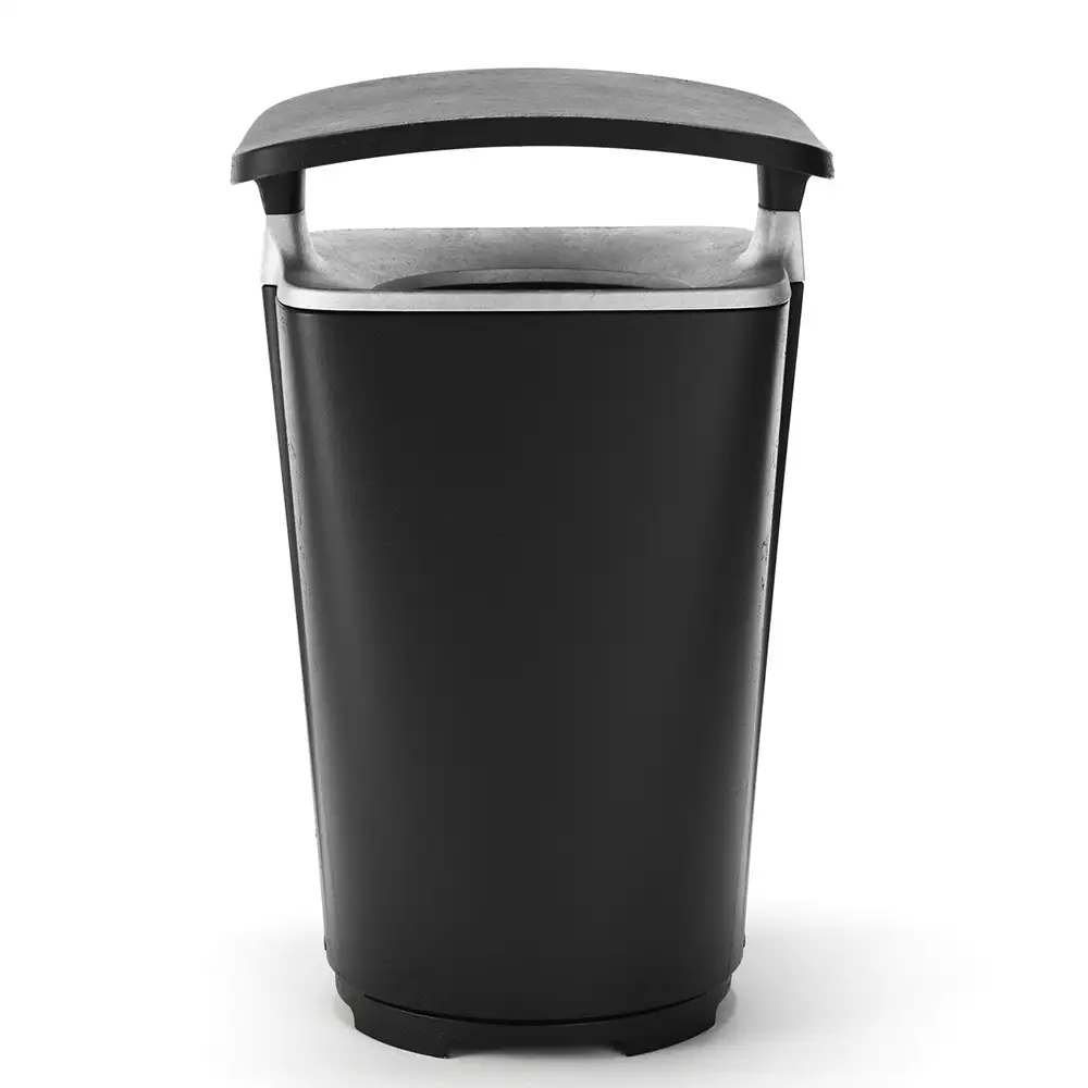 Monolit papirkurv med tak Hybrid