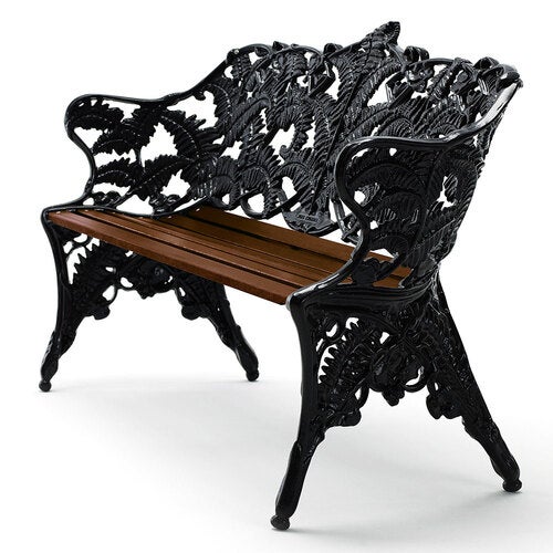 Sofa Classic / g:svart / v:oljet mah. Byarums Bruk