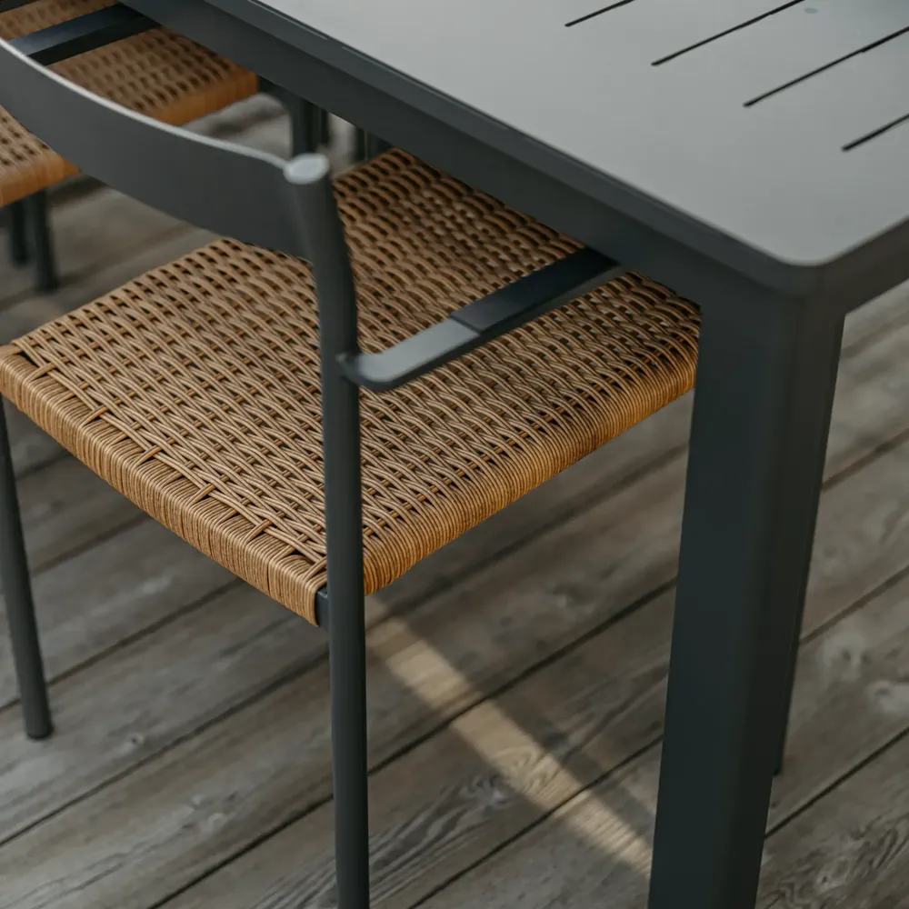 Lomma Spisebord 100x260-380 cm Antracit