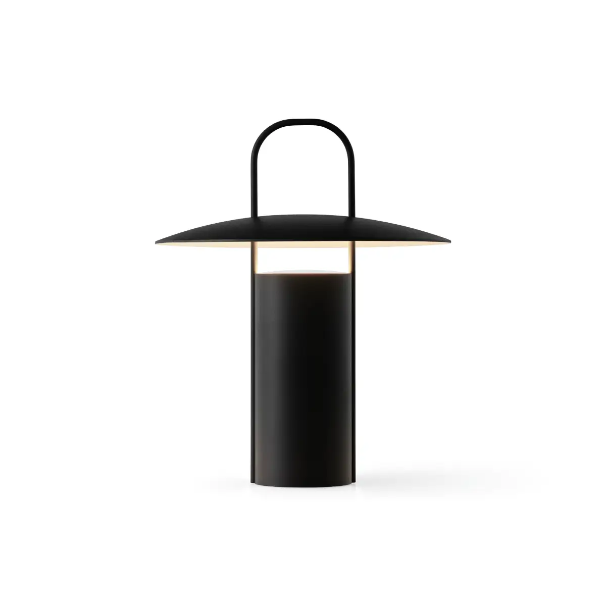 Ray Bærbar lampe Aluminium Svart