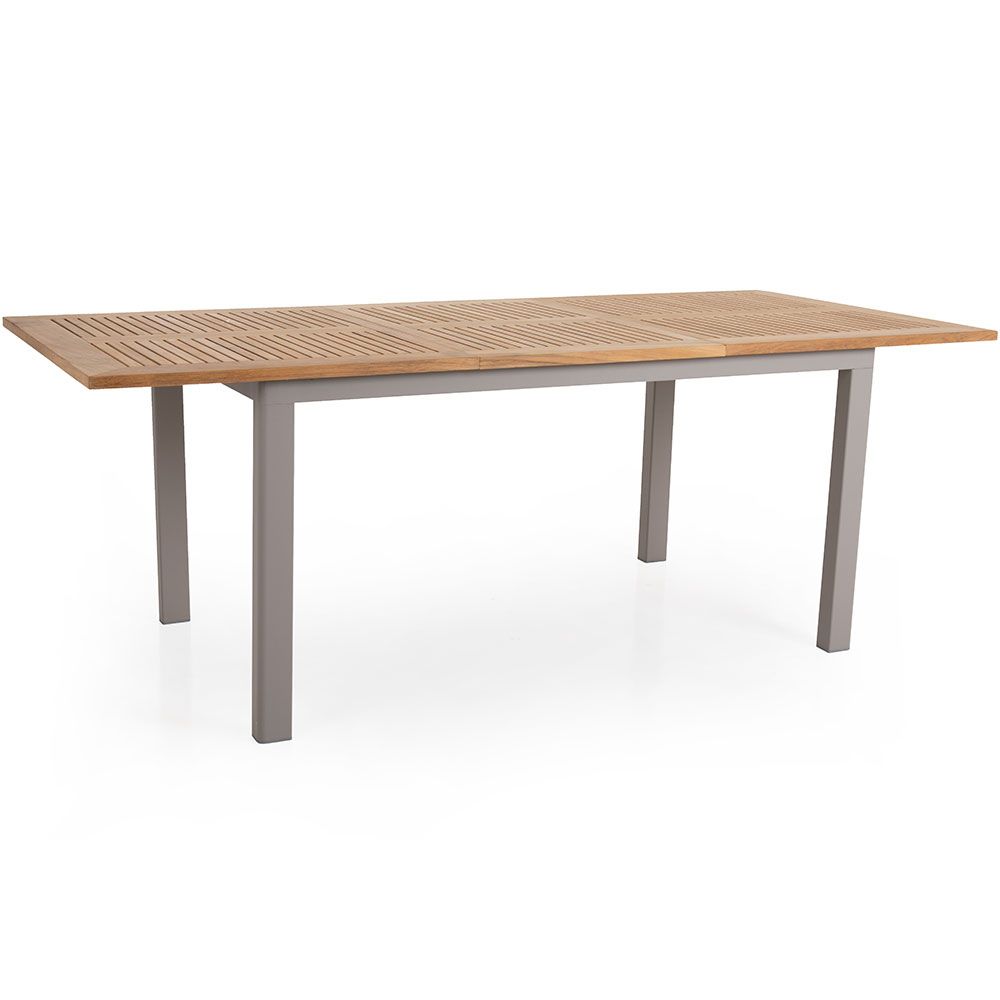 Lyon Spisebord 224-304X100 Cm Khaki/Teak