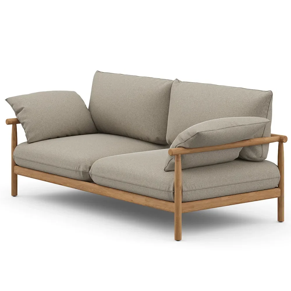 TIBBO 2-seters sofa BPH teak 0205 vulcano matte 0122