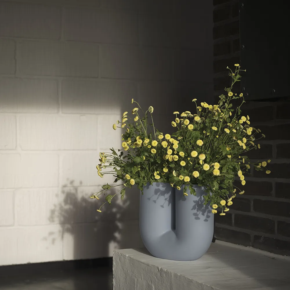 Kink Vase H: 26 cm - Lyseblå