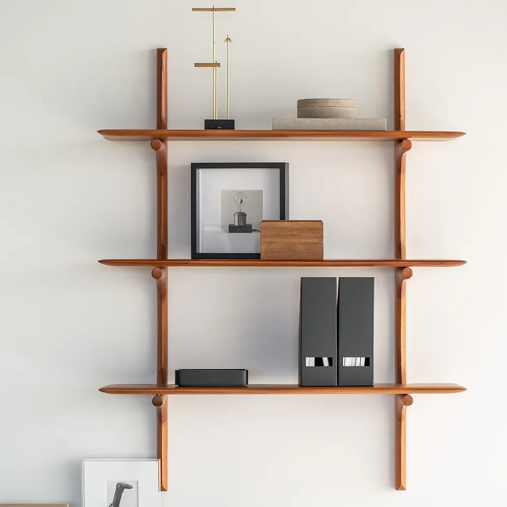 PI Vegghylle Mahogni 3 hylleplan