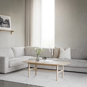 Duncan hjørnemodul stoff Robin lysegrå