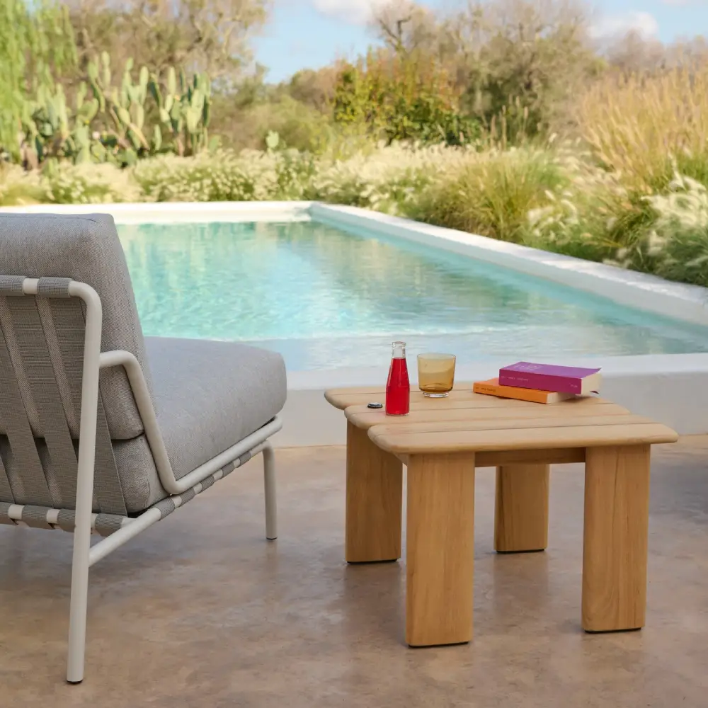 Sofabord Teak 55x55 Assemble