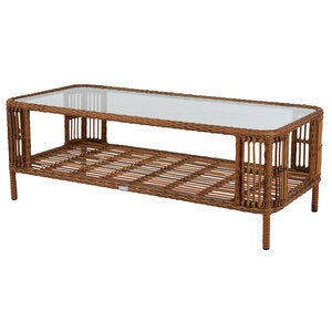 Anemon salongbord 65 x 140 natur/hvit Brafab