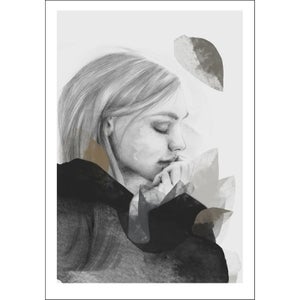 Anna Bülow poster Dreamer in Black 70x100cm sign/numrerat