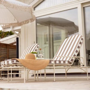 Arts solseng Soft White / Blue Stripes