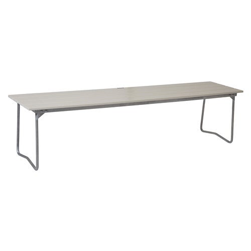 Benk 9 hvitlakkert eik Grythyttan Stålmöbler