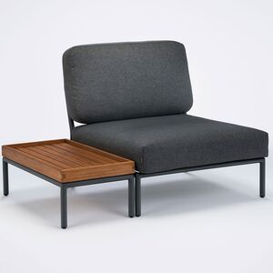 Level midtseksjon grå aluminium