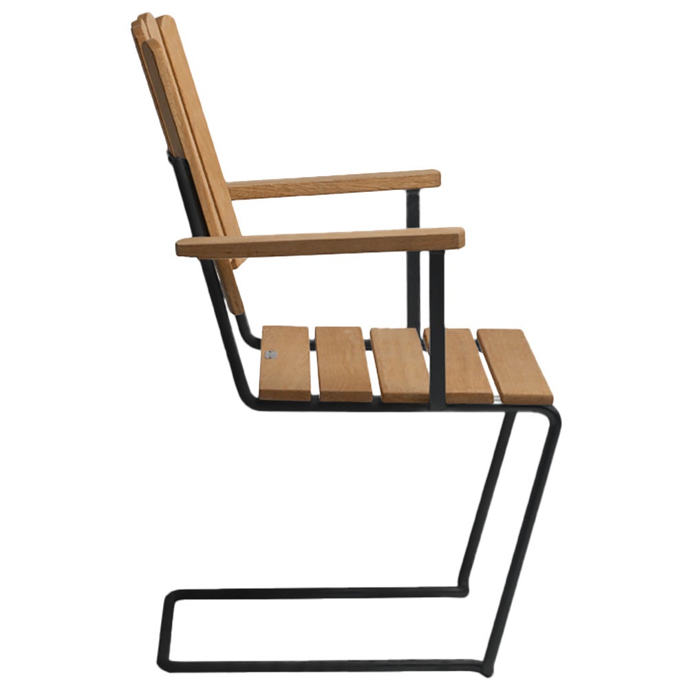 A2 Lenestol Oljet eik / svart ramme