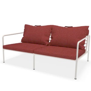 Avon 2-seters sofa Scarlet/White 
