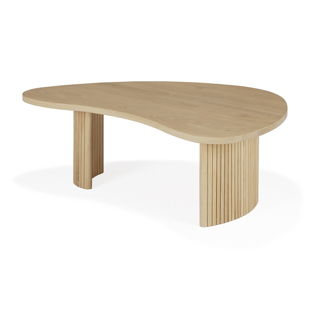 Boomerang salongbord eik 90x61 cm