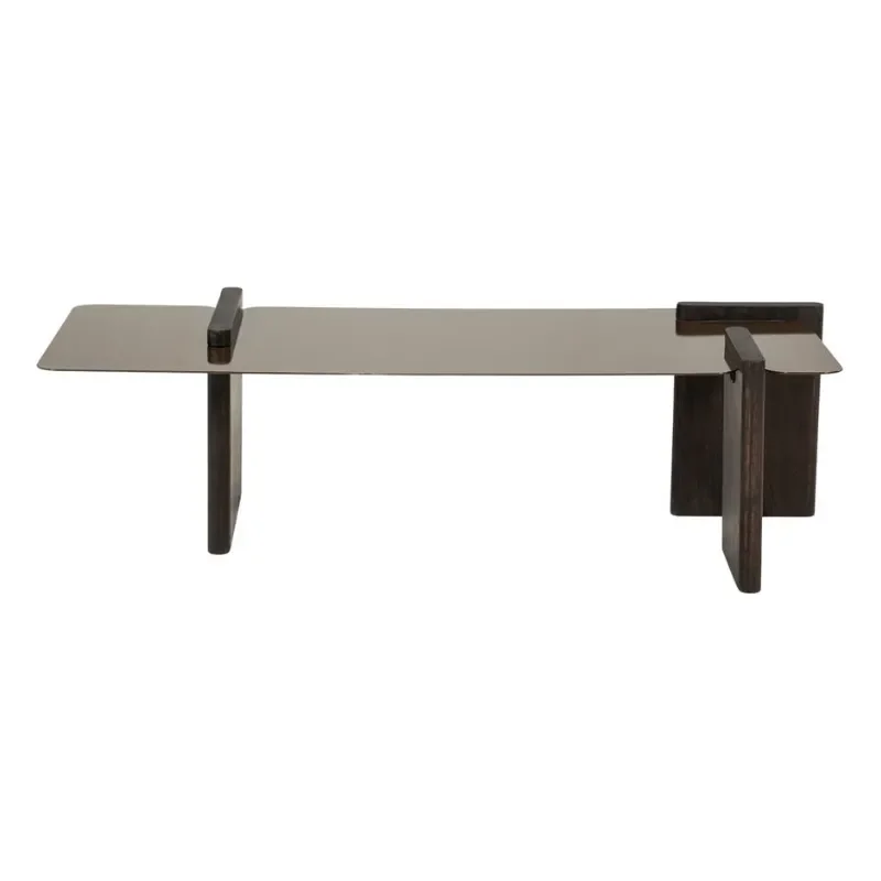 Voro sofabord 43x103x30 cm jern brun