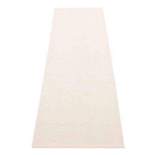 Emm teppe 70 x 240 cm Vanilla/White Metallic